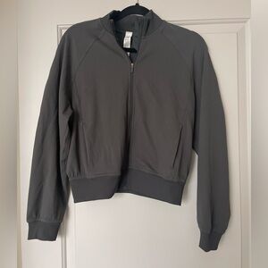 LuLuLemon Dark Gray Zip-Up Track Jacket
